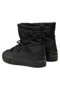 Calvin Klein Jeans Botki Vulc Flatform Snow Boot Wn YW0YW01591 Czarny. Kolor: czarny. Materiał: materiał #3