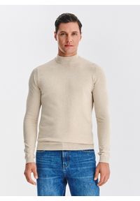 Pako Lorente - PAKO LORENTE – Beżowy półgolf męski. Okazja: na co dzień. Kolor: szary, beżowy, czarny. Materiał: poliester, wiskoza. Sezon: jesień. Styl: casual #1