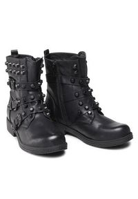 DeeZee Botki WS2257-01 Czarny. Kolor: czarny. Materiał: skóra #4