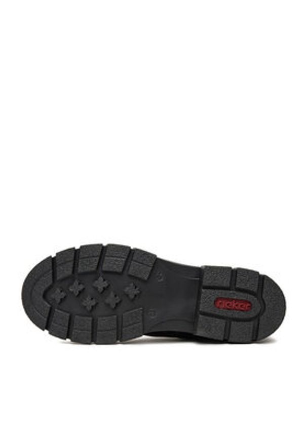 Rieker Trzewiki CEO-Z9116-35 Bordowy. Kolor: czerwony. Materiał: skóra