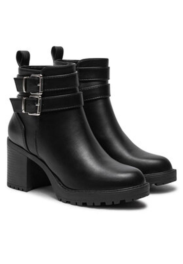 ONLY Shoes Botki Barbara 15238726 Czarny. Kolor: czarny. Materiał: skóra