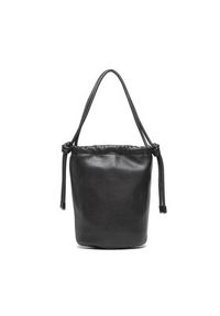 Calvin Klein Torebka Roped Bicket Bag K60K609003 Czarny. Kolor: czarny. Materiał: skórzane #5