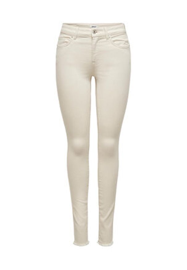 only - ONLY Jeansy 15218655 Écru Skinny Fit