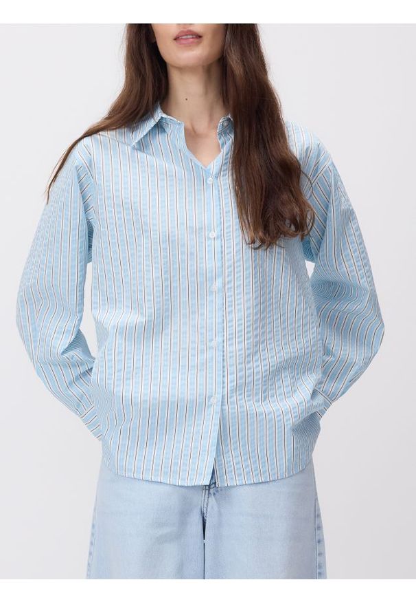 Reserved - Koszula w paski - wielobarwny. Materiał: bawełna, tkanina. Wzór: paski