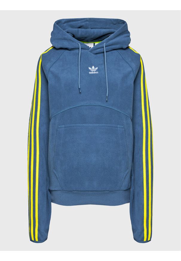 Adidas - adidas Polar Fle HI3014 Niebieski Regular Fit. Kolor: niebieski. Materiał: polar, syntetyk