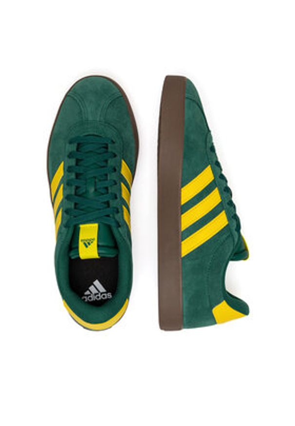 Adidas - adidas Sneakersy VL COURT 3.0 JP7535 Zielony. Kolor: zielony. Materiał: zamsz, skóra