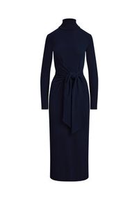Lauren Ralph Lauren - LAUREN RALPH LAUREN Sukienka dzianinowa 200980028001 Granatowy Slim Fit. Kolor: niebieski. Materiał: bawełna #3