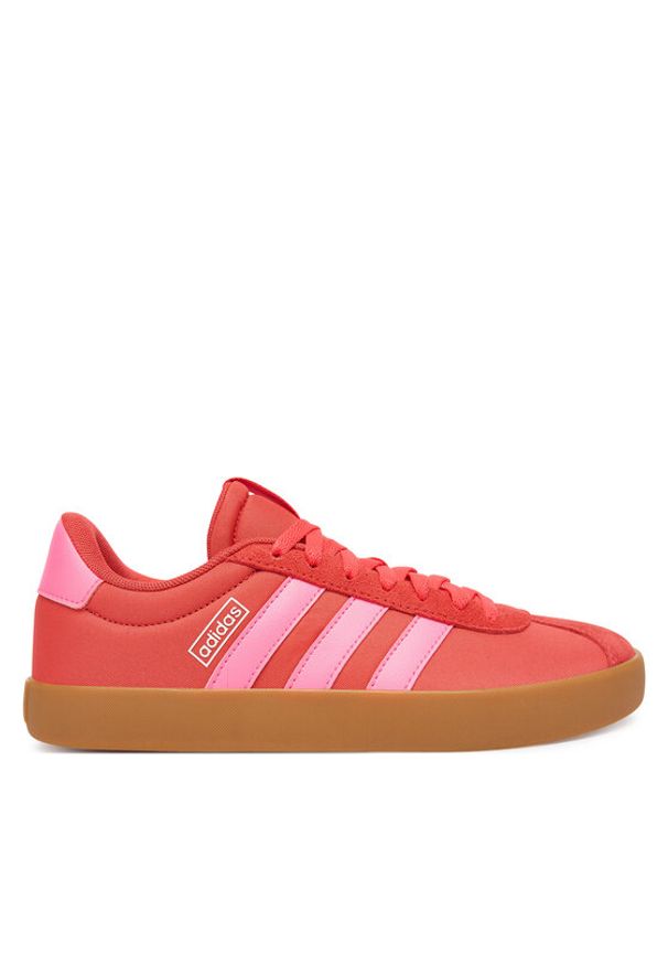 Adidas - adidas Sneakersy VL Court 3.0 JS2056 Czerwony. Kolor: czerwony. Materiał: materiał