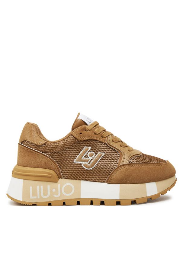 Liu Jo Sneakersy Amazing 23 BF4049 PX531 Beżowy. Kolor: beżowy. Materiał: zamsz, skóra