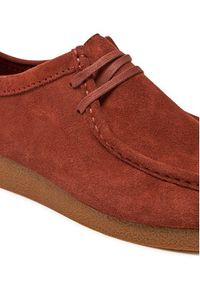 Clarks Mokasyny Wallabee Evo 26178278 Pomarańczowy. Kolor: pomarańczowy. Materiał: skóra, zamsz