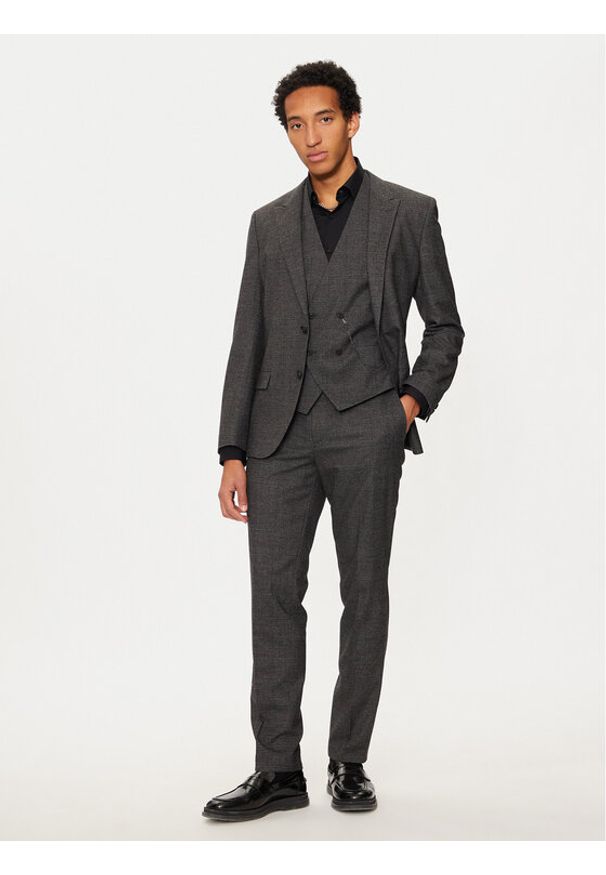 Hugo Garnitur Henry/Getlin 50528361 Szary Slim Fit. Kolor: szary. Materiał: syntetyk