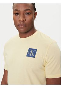 Calvin Klein Jeans T-Shirt Gradient Monogram LV04RC859G Żółty Regular Fit. Kolor: żółty. Materiał: bawełna. Wzór: gradientowy #4