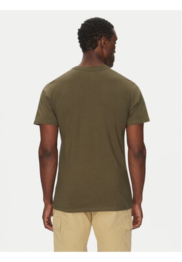 Quiksilver T-Shirt EQYZT08056 Zielony Regular Fit. Kolor: zielony. Materiał: bawełna