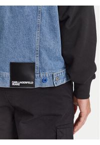 Karl Lagerfeld Jeans Kurtka jeansowa A3M14007 Niebieski Regular Fit. Kolor: niebieski. Materiał: bawełna