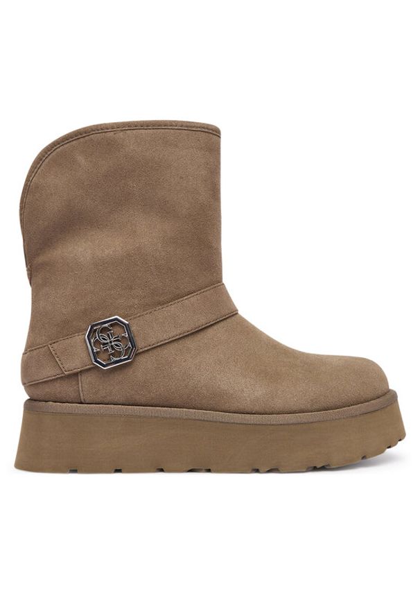 Guess Śniegowce FLFDOL ESU10 Brązowy. Kolor: brązowy. Materiał: materiał