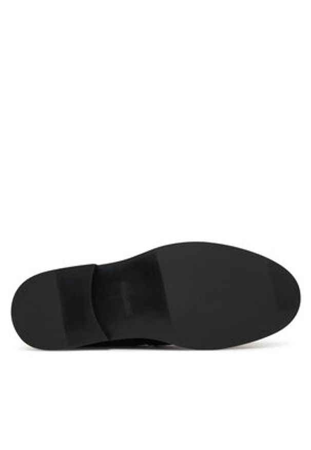Calvin Klein Półbuty Ess Rubber Penny Loafer Pol Lth HM0HM02025 Czarny. Kolor: czarny. Materiał: skóra
