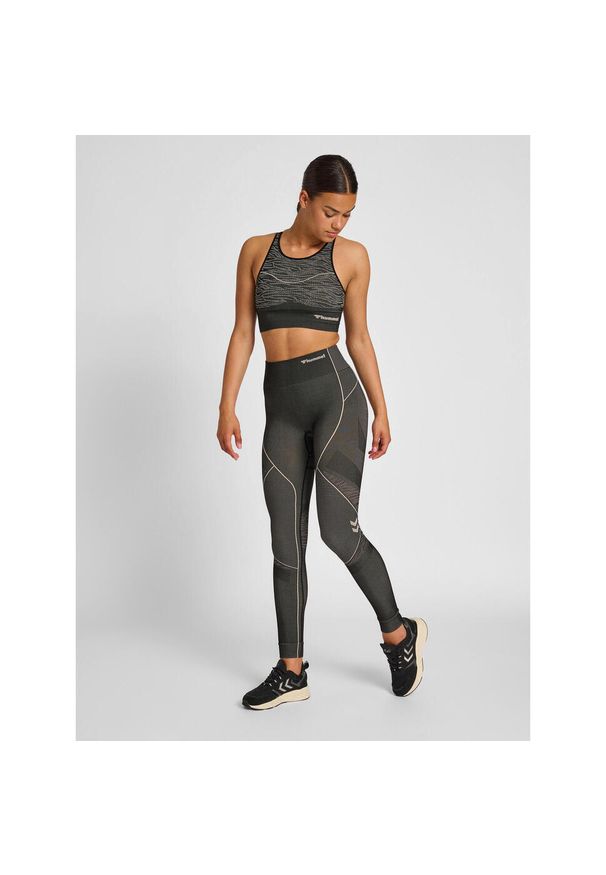 Damskie legginsy mid-rise Hummel MT Mila. Kolor: czarny
