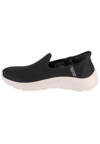 skechers - Buty sportowe Sneakersy damskie, Slip-Ins: GO WALK Flex - Relish. Kolor: czarny. Sport: turystyka piesza