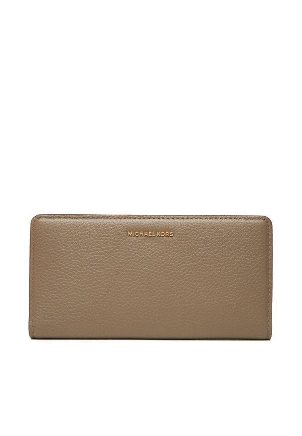 Duży Portfel Damski MICHAEL Michael Kors. Kolor: beżowy