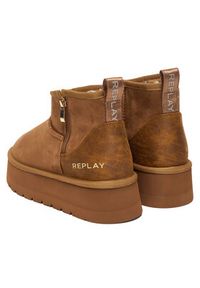 Replay - REPLAY Śniegowce GWF5A.000.C0007T Brązowy. Kolor: brązowy. Materiał: skóra, zamsz #2