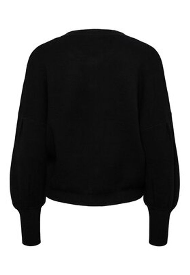 YAS Kardigan 26030699 Czarny Regular Fit. Kolor: czarny. Materiał: wiskoza