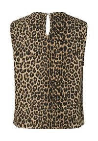 Pieces Bluzka Salume 17158200 Brązowy Relaxed Fit. Kolor: brązowy. Materiał: syntetyk