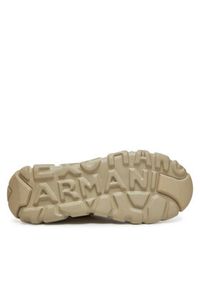 Armani Exchange Sneakersy XUX269 XV960 01825 Beżowy. Kolor: beżowy. Materiał: skóra