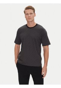 BOSS T-Shirt 50535741 Czarny Regular Fit. Kolor: czarny. Materiał: bawełna