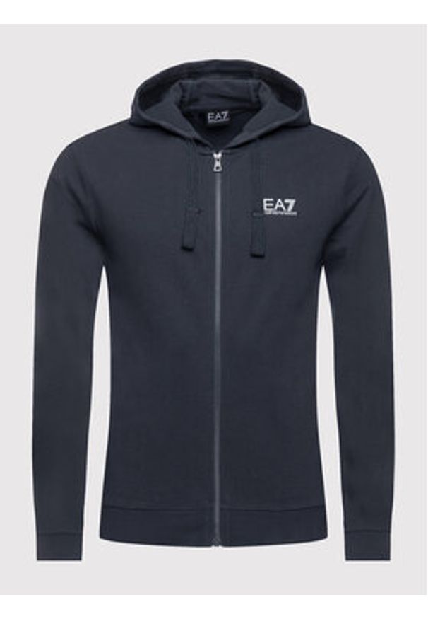 EA7 Emporio Armani Bluza 8NPM03 PJ05Z 1578 Granatowy Regular Fit. Kolor: niebieski. Materiał: bawełna