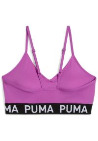 Gorsety Puma Move Strong Bra, Kobiety. Typ kołnierza: dekolt gorset. Kolor: fioletowy. Materiał: poliester, materiał