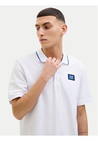 Jack & Jones - Jack&Jones Polo Hudson 12269238 Biały Regular Fit. Typ kołnierza: polo. Kolor: biały. Materiał: bawełna