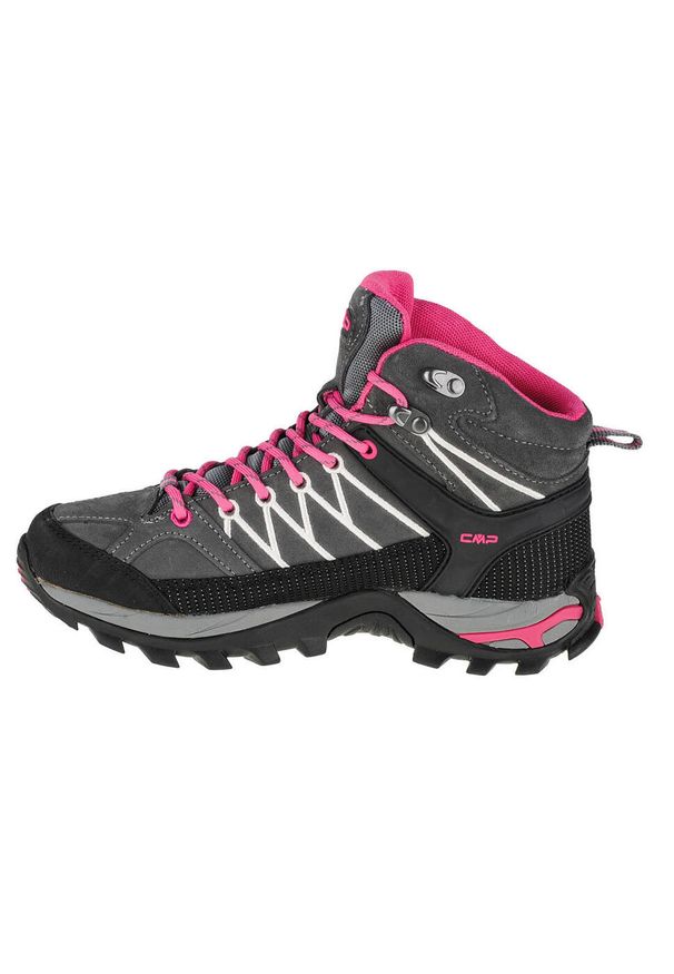 Buty trekkingowe damskie, CMP Rigel Mid. Kolor: różowy. Materiał: tkanina, materiał, skóra, syntetyk