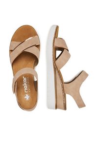 Rieker Sandały V38G9-31 Różowy. Kolor: różowy. Materiał: syntetyk #6