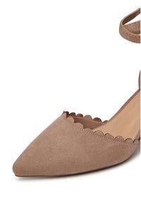 DeeZee Czółenka DF-82574-4 Beżowy. Kolor: beżowy. Materiał: materiał