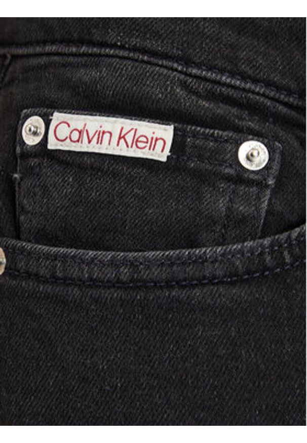Calvin Klein Jeans Jeansy LV04RG713G Czarny Slim Fit. Kolor: czarny