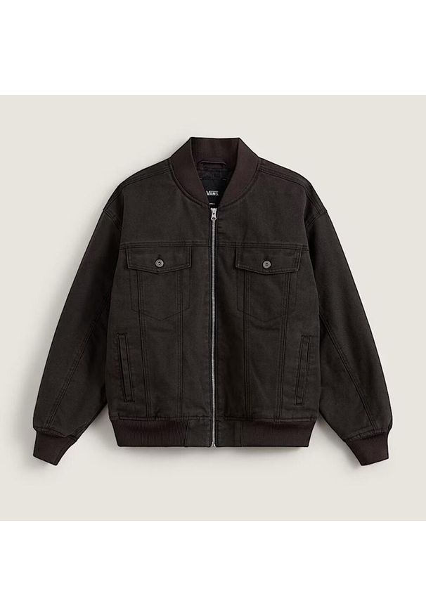 Vans - Kurtka VANS TRUCKSTOP BOMBER JACKE Brązowy. Kolor: brązowy. Materiał: tkanina