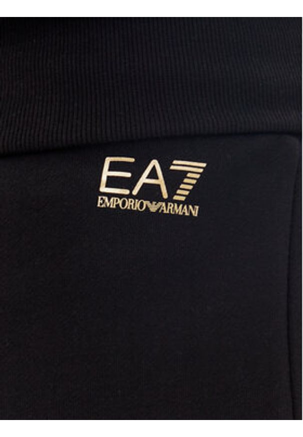 EA7 Emporio Armani Spodnie dresowe 7W000106 AF12473 MC004 Czarny Loose Fit. Kolor: czarny. Materiał: bawełna