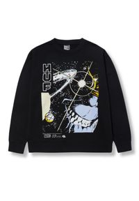 Bluza turystyczna męska HUF x Marvel Avengers. Kolor: czarny. Materiał: bawełna. Wzór: motyw z bajki