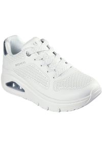 skechers - Adidasy Skechers Uno Icon - Idolized Air, Kobiety. Kolor: biały. Materiał: syntetyk, materiał. Sport: fitness