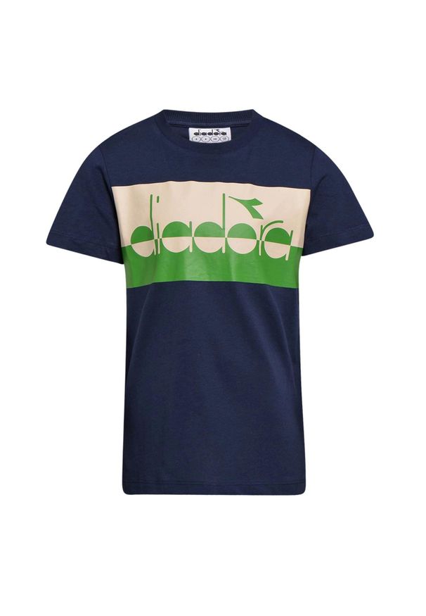 Diadora - Koszulka chłopięca DIADORA JB.SS T-SHIRT 5PALLE. Kolor: niebieski. Sport: piłka nożna