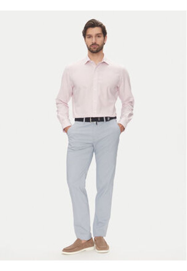 Pierre Cardin Koszula C6 11004.0406 Różowy Modern Fit. Kolor: różowy. Materiał: bawełna
