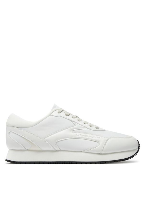 Calvin Klein Jeans Sneakersy Retro Runner Multilayer YM0YM01117 Biały. Kolor: biały. Materiał: materiał