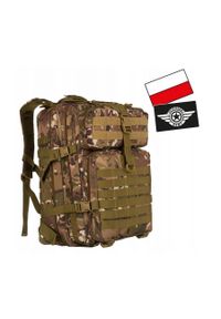 Plecak militarny Peterson [DH] BL096 beżowo-brązowy. Kolor: brązowy, beżowy, wielokolorowy. Wzór: moro. Styl: militarny