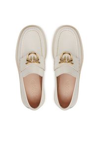 Pinko Loafersy Tina 01 SD0001 P006 Écru. Materiał: skóra