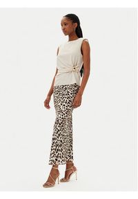 Kontatto Spódnica maxi B3008C Beżowy Slim Fit. Kolor: beżowy. Materiał: wiskoza #3