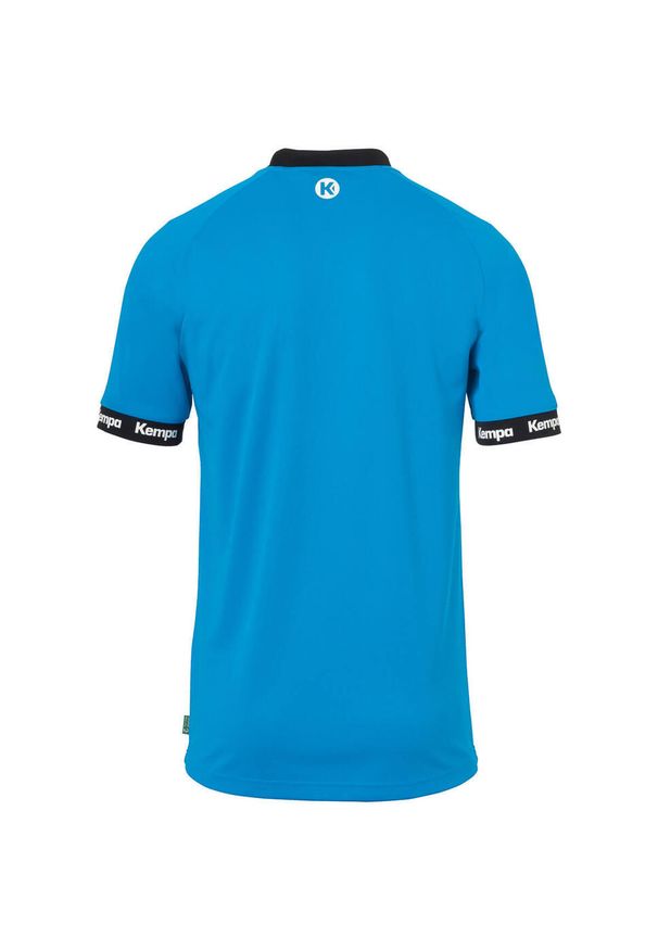 KEMPA - Jersey Kempa Wave 26. Typ kołnierza: kołnierzyk kontrastowy. Kolor: niebieski. Materiał: jersey. Wzór: napisy. Sport: piłka nożna