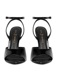 Eva Minge Sandały EO-FLORA-LT1605-6 Czarny. Kolor: czarny. Materiał: skóra, lakier #2