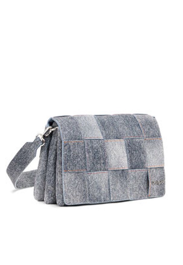 Desigual Torebka Yoko 25SAXP47 Szary. Kolor: szary. Materiał: skórzane