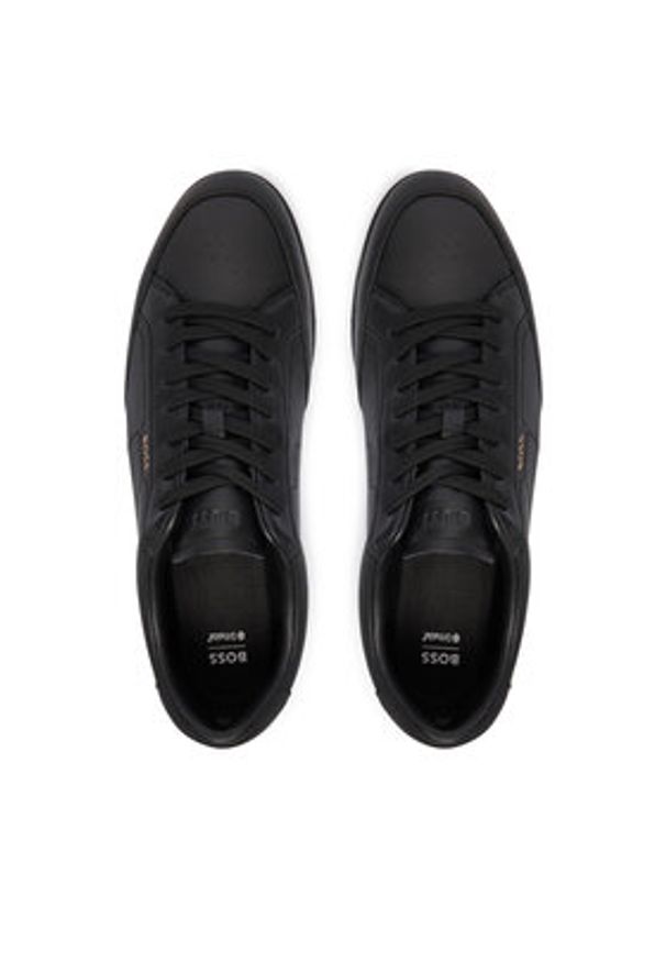BOSS Sneakersy Nitan 50552880 Czarny. Kolor: czarny. Materiał: skóra