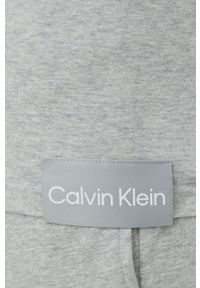 Calvin Klein Underwear t-shirt piżamowy kolor szary melanżowa. Kolor: szary. Materiał: dzianina. Wzór: melanż #5